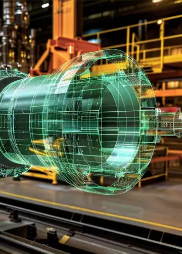 Vertical screw conveyor lifting materials in a tight space