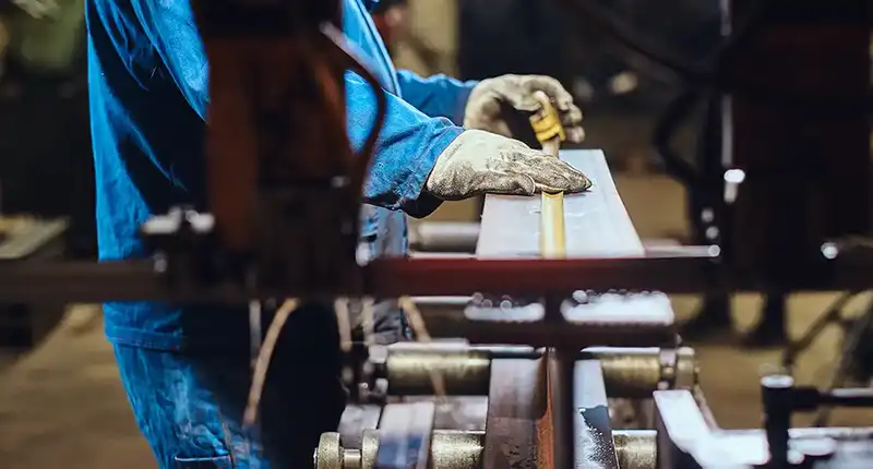 Professional metal fabrication workshop in Dubai for industrial projects