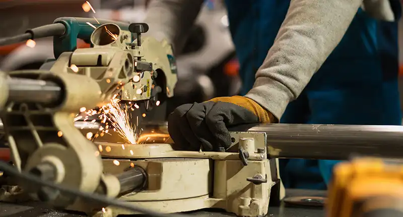 Precision CNC machining at Dubai fabrication company workshop