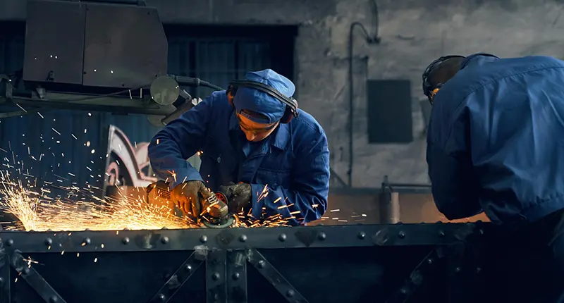 Brightsun Industries steel fabrication workshop in Dubai