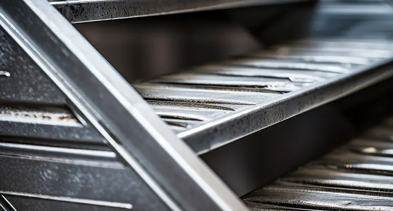 Structural steel beams fabricated for Dubai construction projects