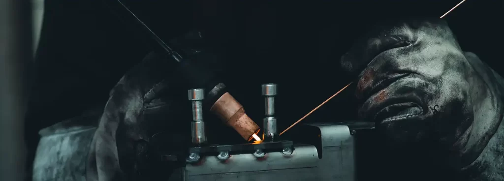 Certified welder performing stainless steel welding in Dubai