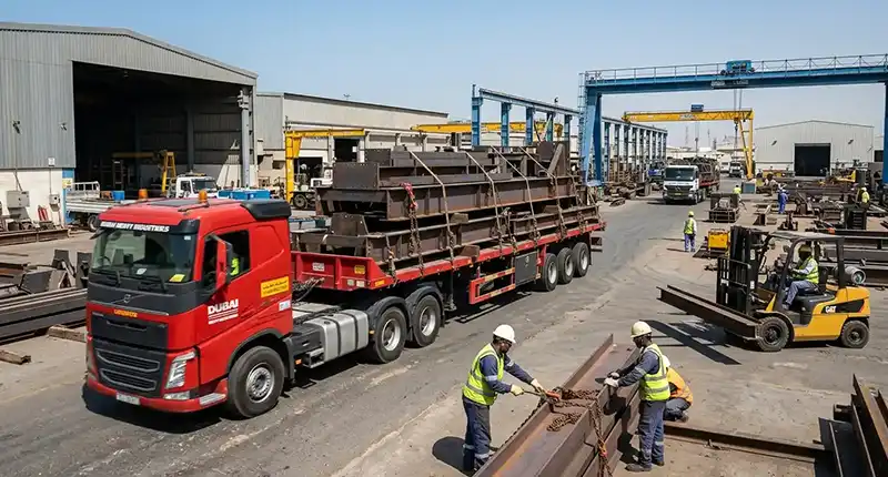 structural steel fabrication UAE for infrastructure and industrial development projects