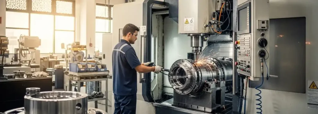 advanced steel fabrication machinery in Dubai workshop