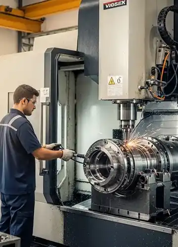welding system in modern metal fabrication company UAE