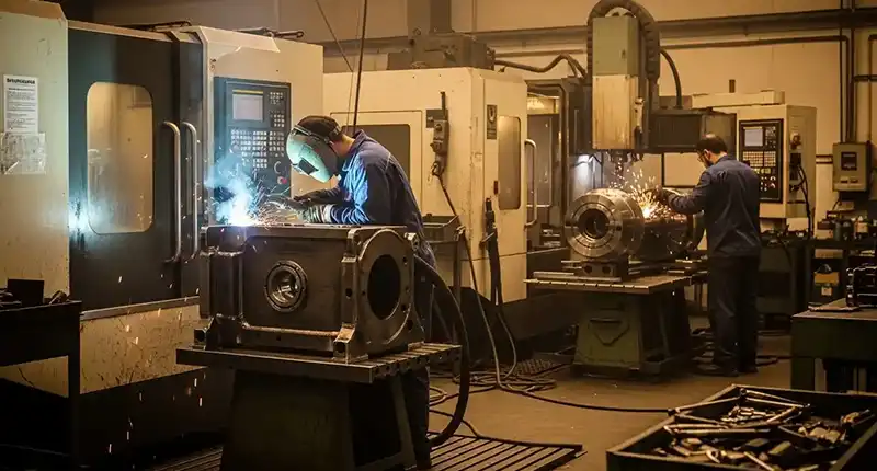 On site steel installation services by fabrication company in Dubai