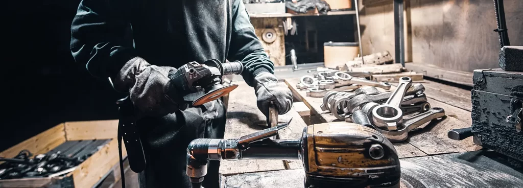 Steel fabrication workshop in Dubai using CNC equipment