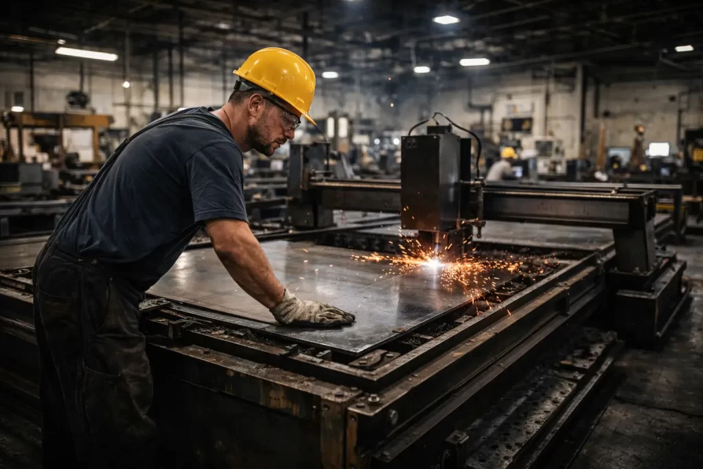 Dubai Custom Fabrication Services showcasing CNC machining and precision metal manufacturing process