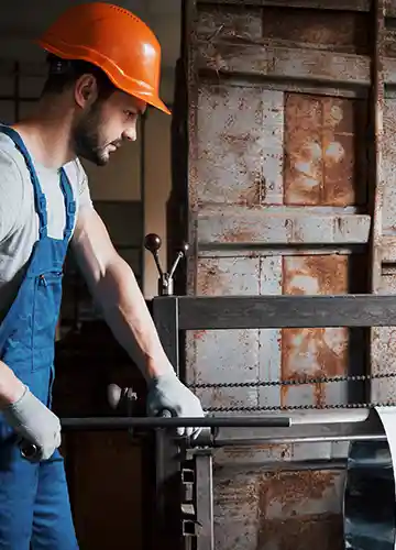 CNC pipe bending machine used by fabrication company in Dubai