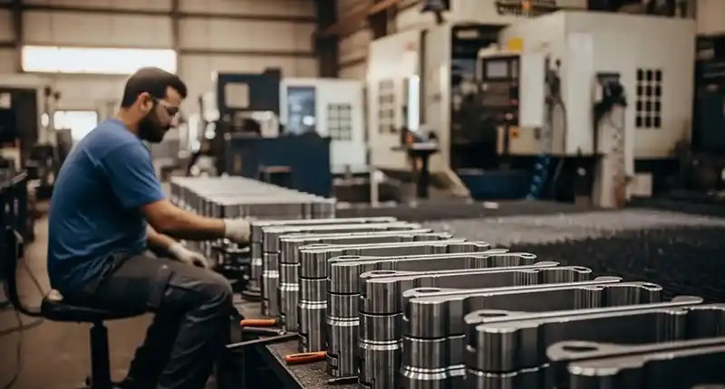 Engineer working at workshop