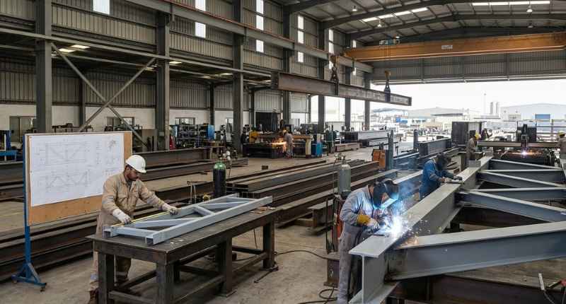 custom steel fabrication process