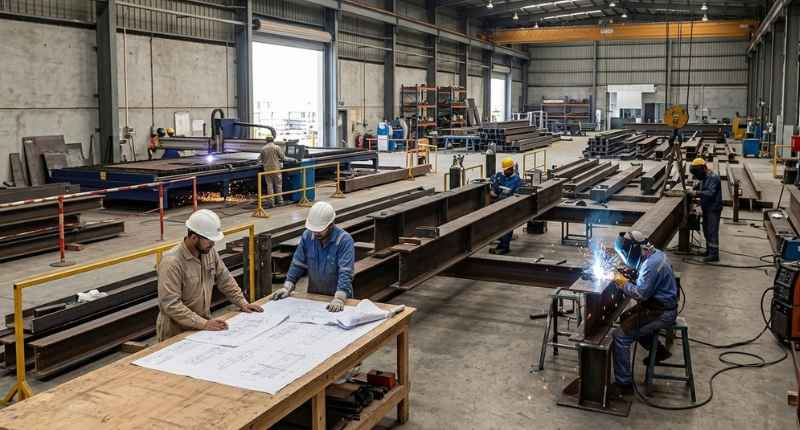 custom steel fabrication process