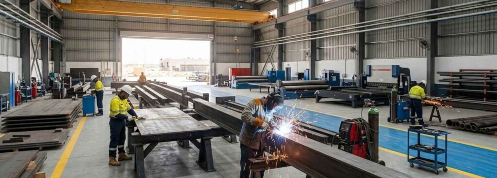custom steel fabrication services in UAE