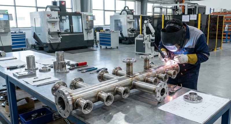 industrial manifold manufacturing process